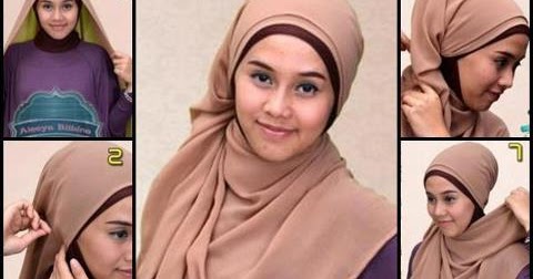 Tutorial Cara Simple Memakai Hijab Shawl  Sampul Remaja