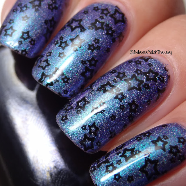 Girly Bits Cosmetics Blue Years Resolution, Cre8tion Black Stamping Lacquer & Bundle Monsters BM-XL214 Girly Bits Cosmetics Blue Years Resolution, Cre8tion Black Stamping Lacquer & Bundle Monsters BM-XL214
