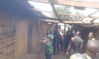 2i Photos: Ogoni youths destroy marijuana smoking joints in their community