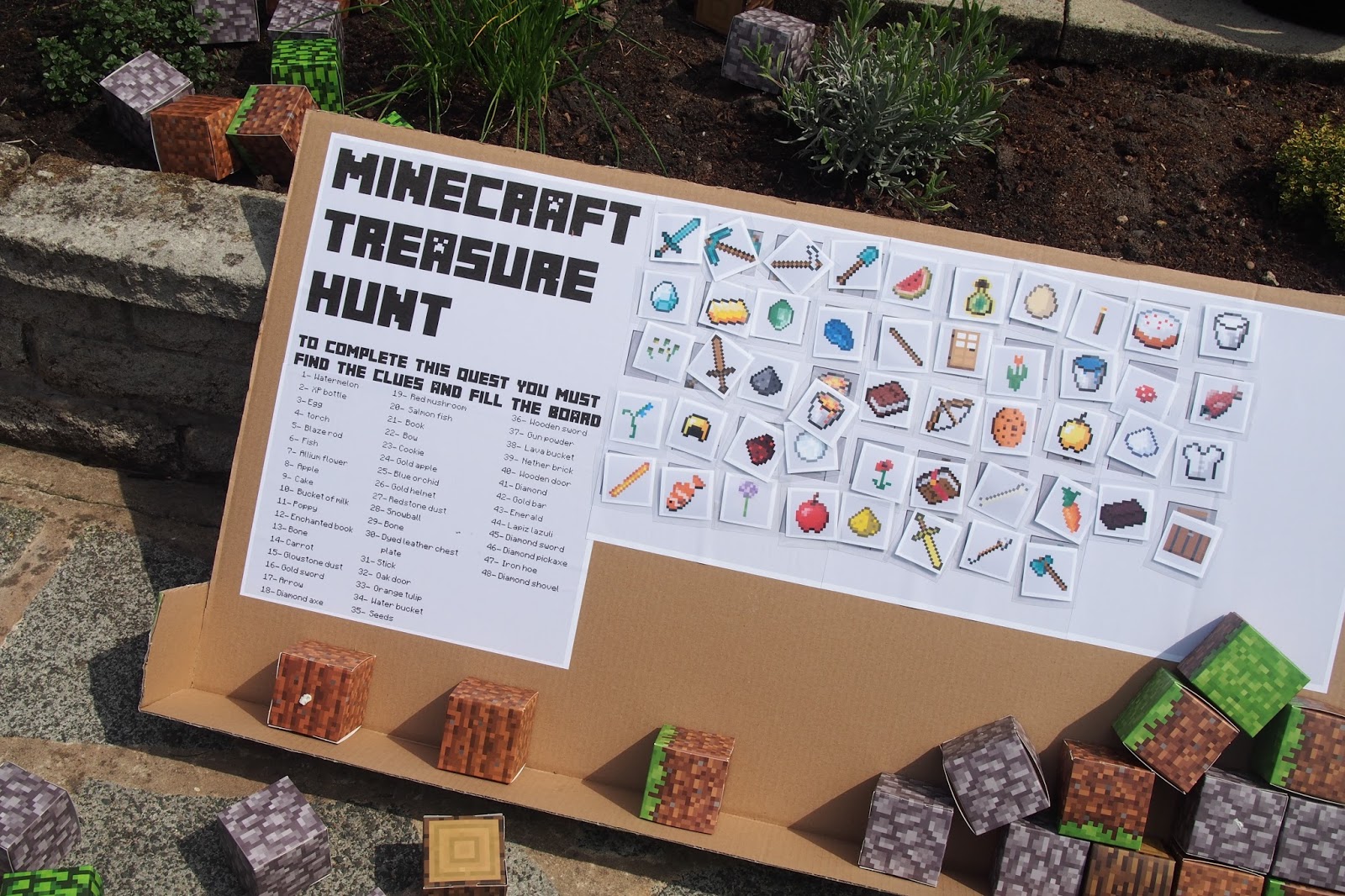 I went to a little girl's Minecraft birthday party. Here is her