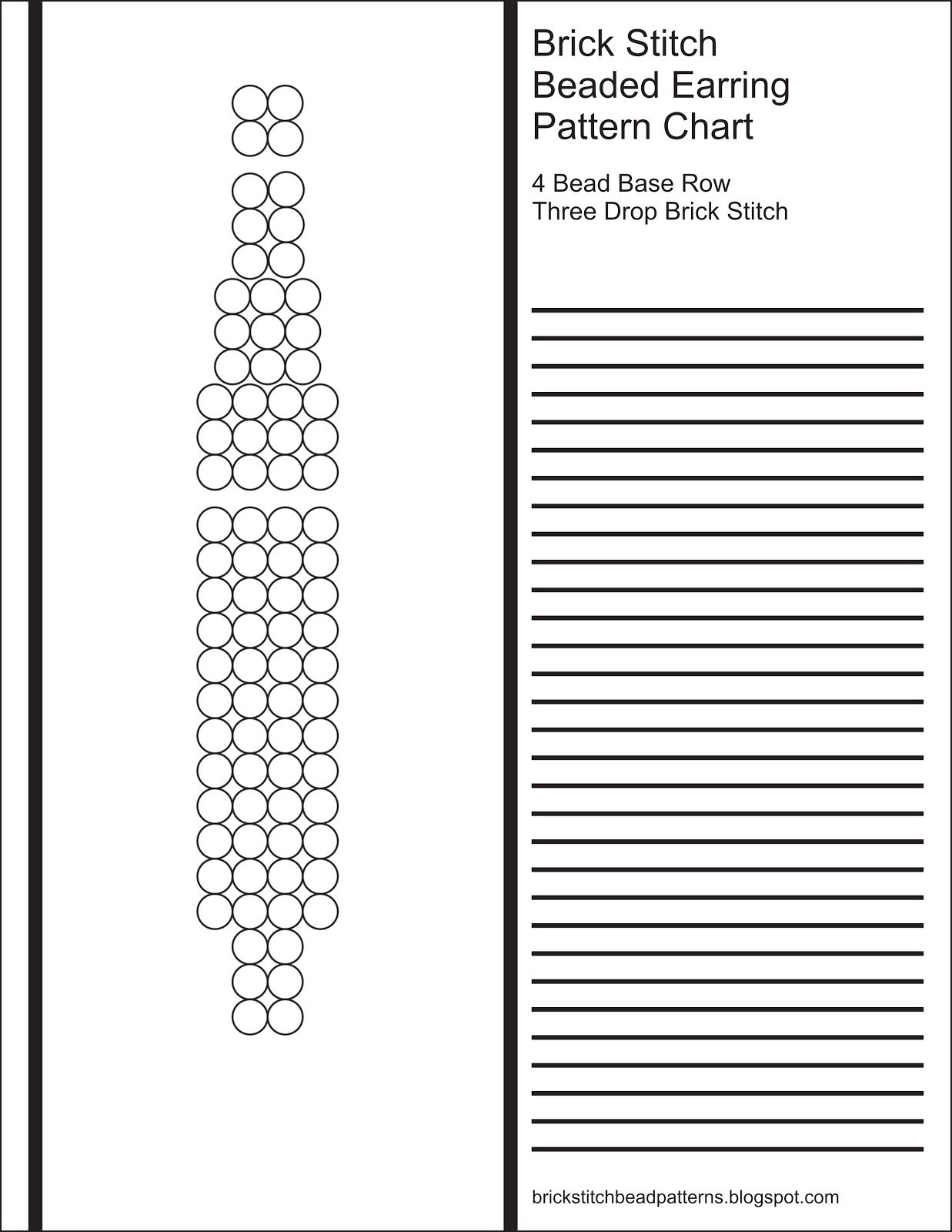 4 Bead Base Row 3 Drop Blank Round