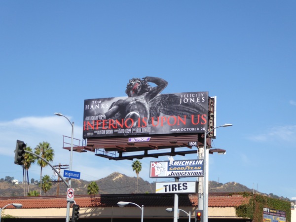Inferno special extension billboard Highland Avenue Inferno special extension billboard