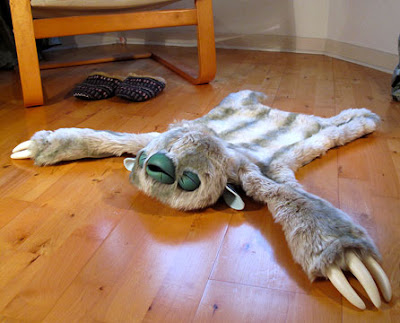 monster skin rug