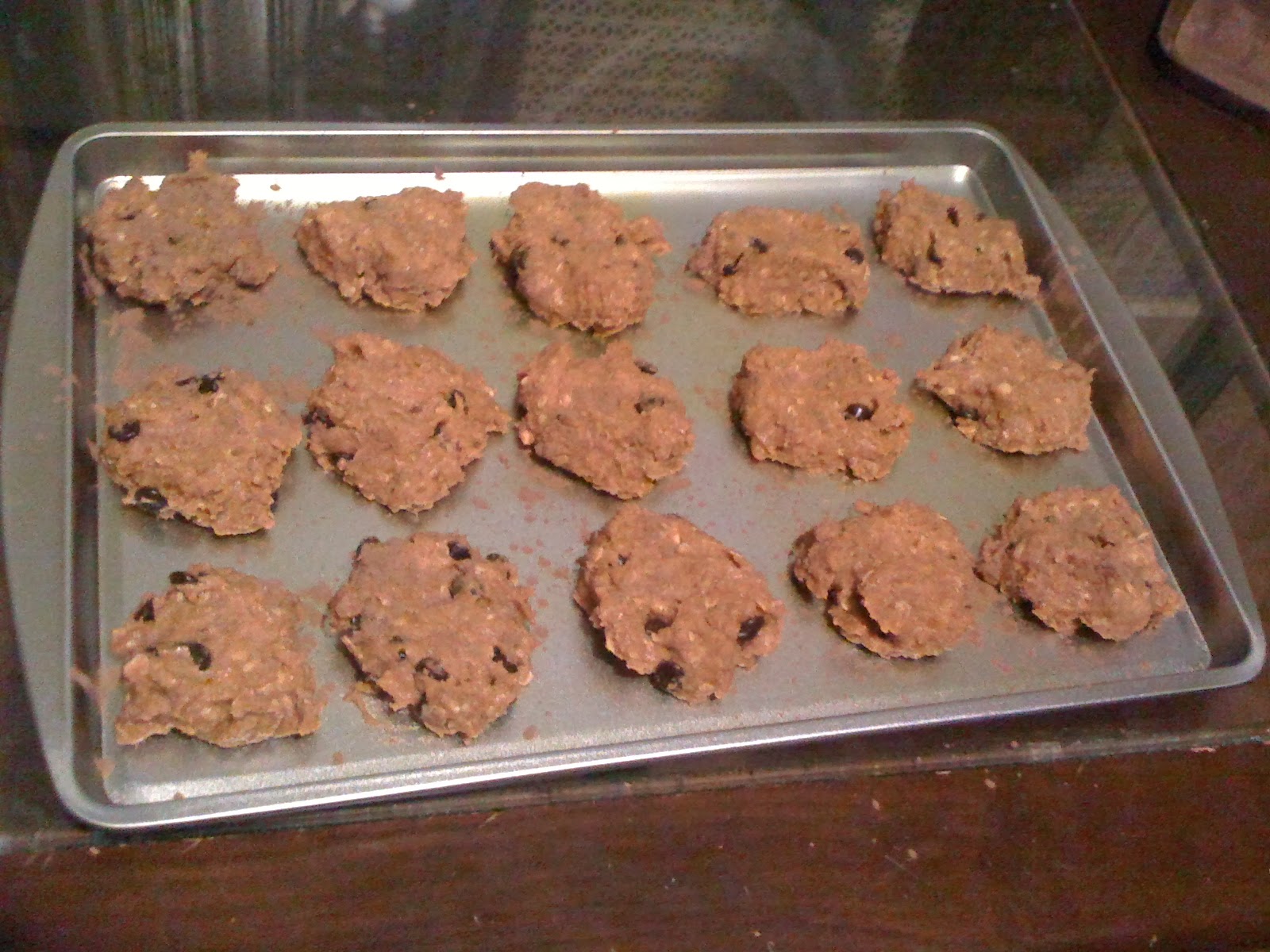 AfroVeganChick Vegan Pumpkin Oatmeal Carob Chip Cookies