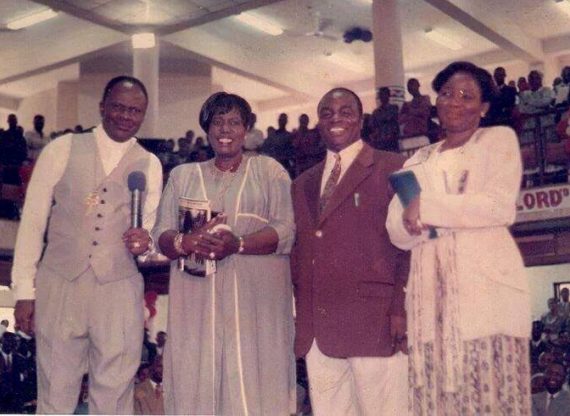 Throwback Photo Of Bishop David And Faith Oyedepo & Late Bishop Benson Idahosa And wife