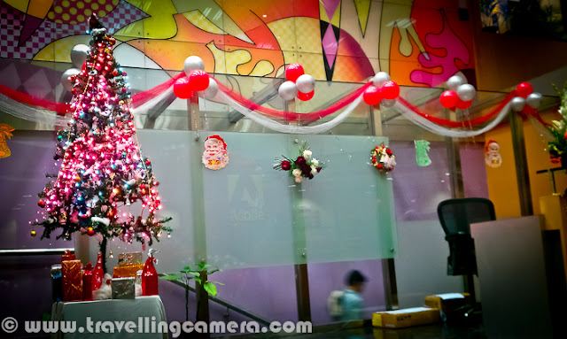 Christmas Decorations at my Office in Noida || Mobilegiri