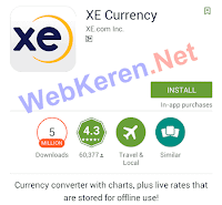 Aplikasi Traveling Android Terbaik Kalkulator Mata Uang XE Currency