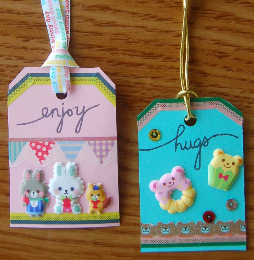 Lynn's Craft Blog Puffy Sticker Tags