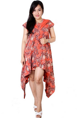 Dress kombinasi batik anak muda Dress kombinasi batik anak muda