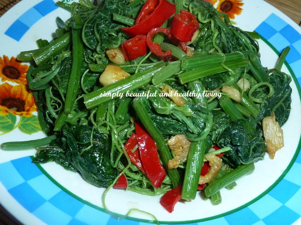 simply beautiful and healthy living Simple Stir Fried Chayote Shoots/Dragon Beard or Dragon