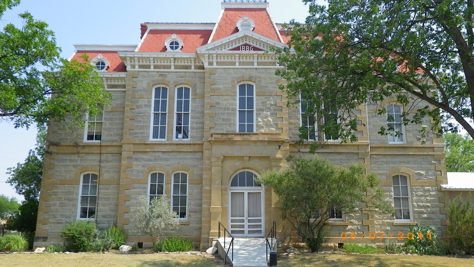 Texas Courthouse Tour Epic Summer Road trip 6/7/11 San Saba, Brady, Paint Rock, San Angelo