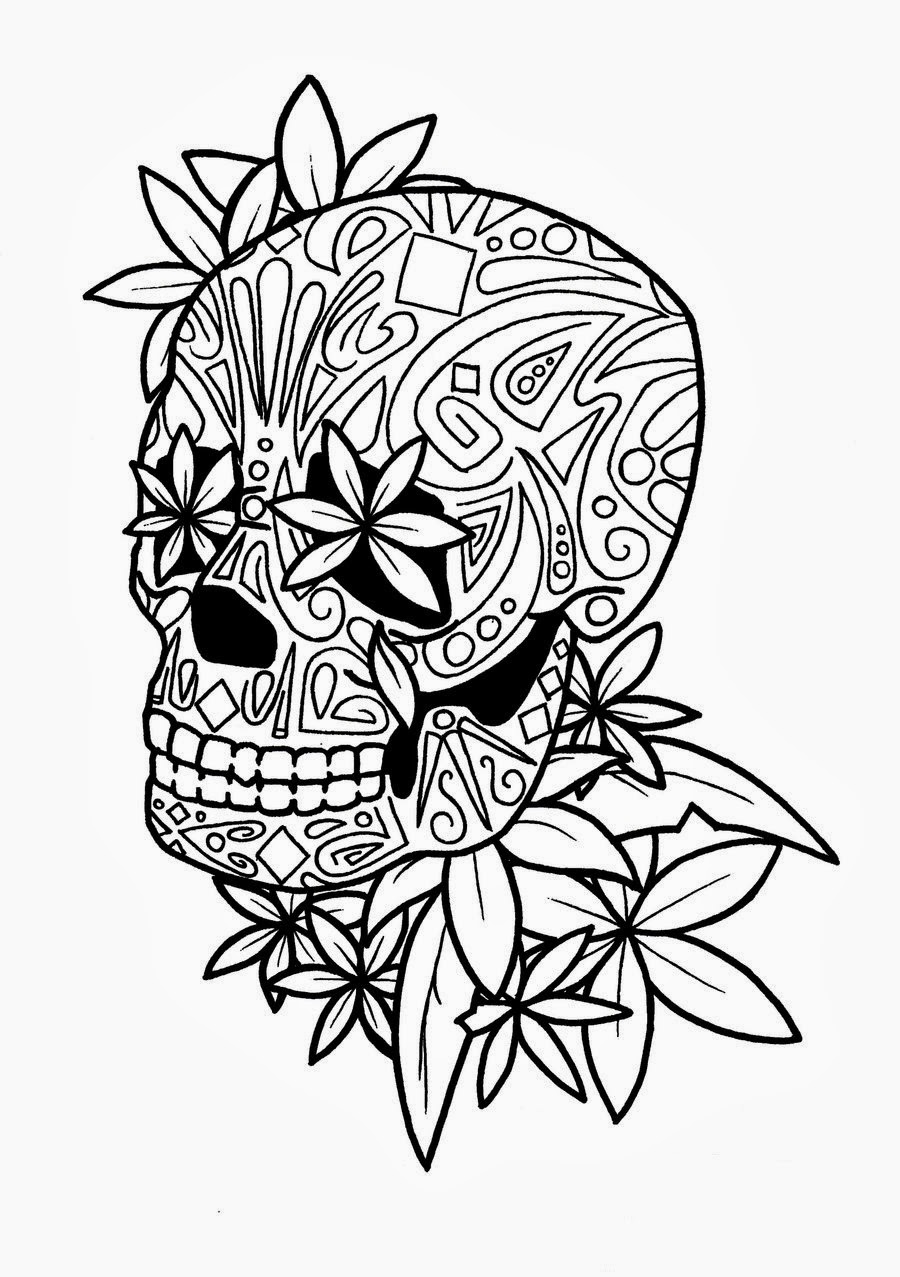 Tattoos Book: +2510 FREE Printable Tattoo Stencils: Sugar skull tattoo