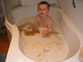 boy in bath