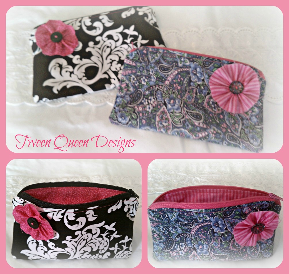 Tween Queen Designs MakeUp Bags/Pencil Cases