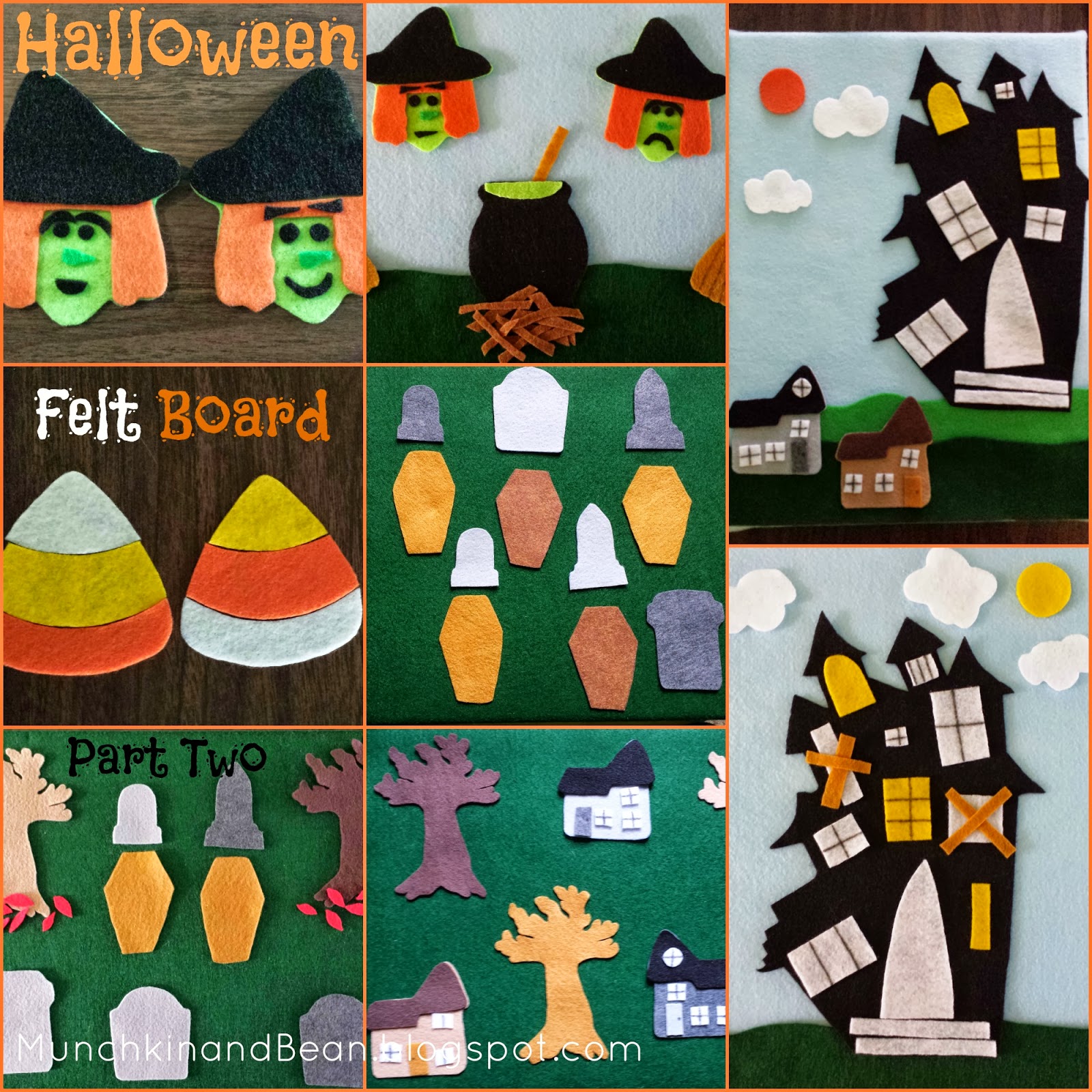 Munchkin and Bean Halloween Felt Board Part 2