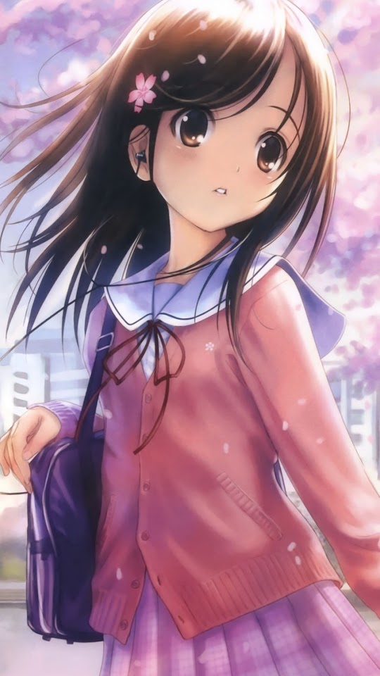   Anime School Girl   Android Best Wallpaper