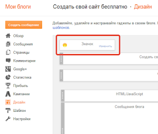 установить фавикон на blogger