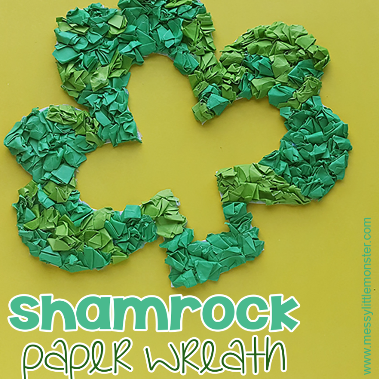 Construction Paper Shamrock Crafts St Patrick Craft Make Easy Patricks