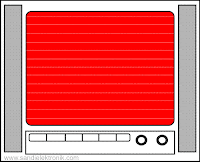 tv blank merah