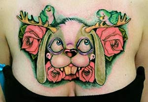 Fotos tatuagens de animais coelho
