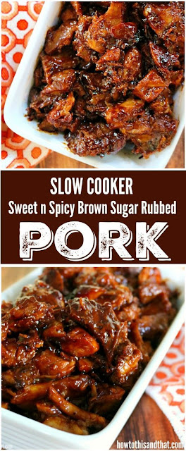 Slow Cooker Pork- Sweet & Spicy Brown Sugar
