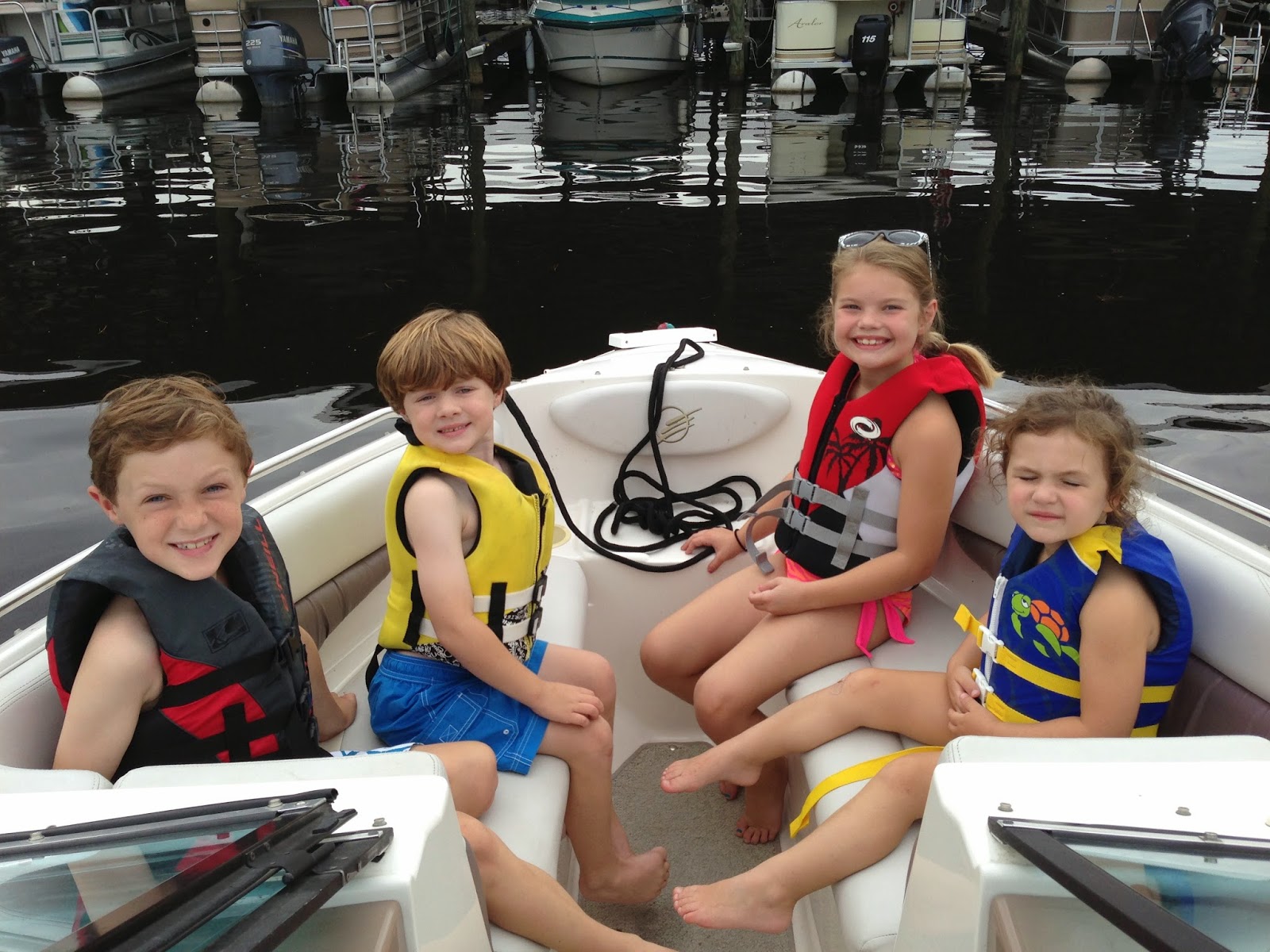 The Calvert Family Boating With Friends...