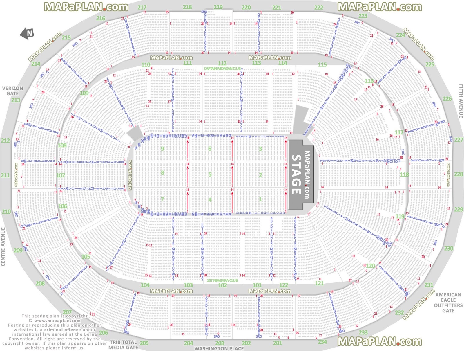 Detailed Seating Chart Ppg Paints Arena