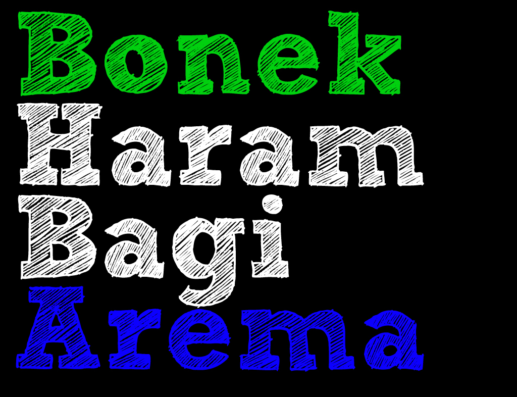 Wallpaper Garis Keras AREMA DEBANTEN