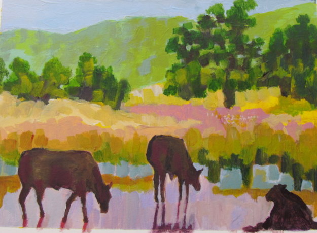 Ed White Art No 4 5 Thanks To Everyones Support My Painting A Week Series Has Become Success Check Out Last Weeks And This Paintings Cowboys Is Fun Whimsical