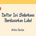 Cara Memasang Daftar Isi Sederhana Menurut Label