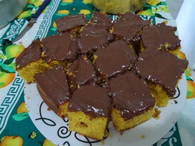 Bolo de Cenoura da Dona Iza Bolo de Cenoura da Dona Iza