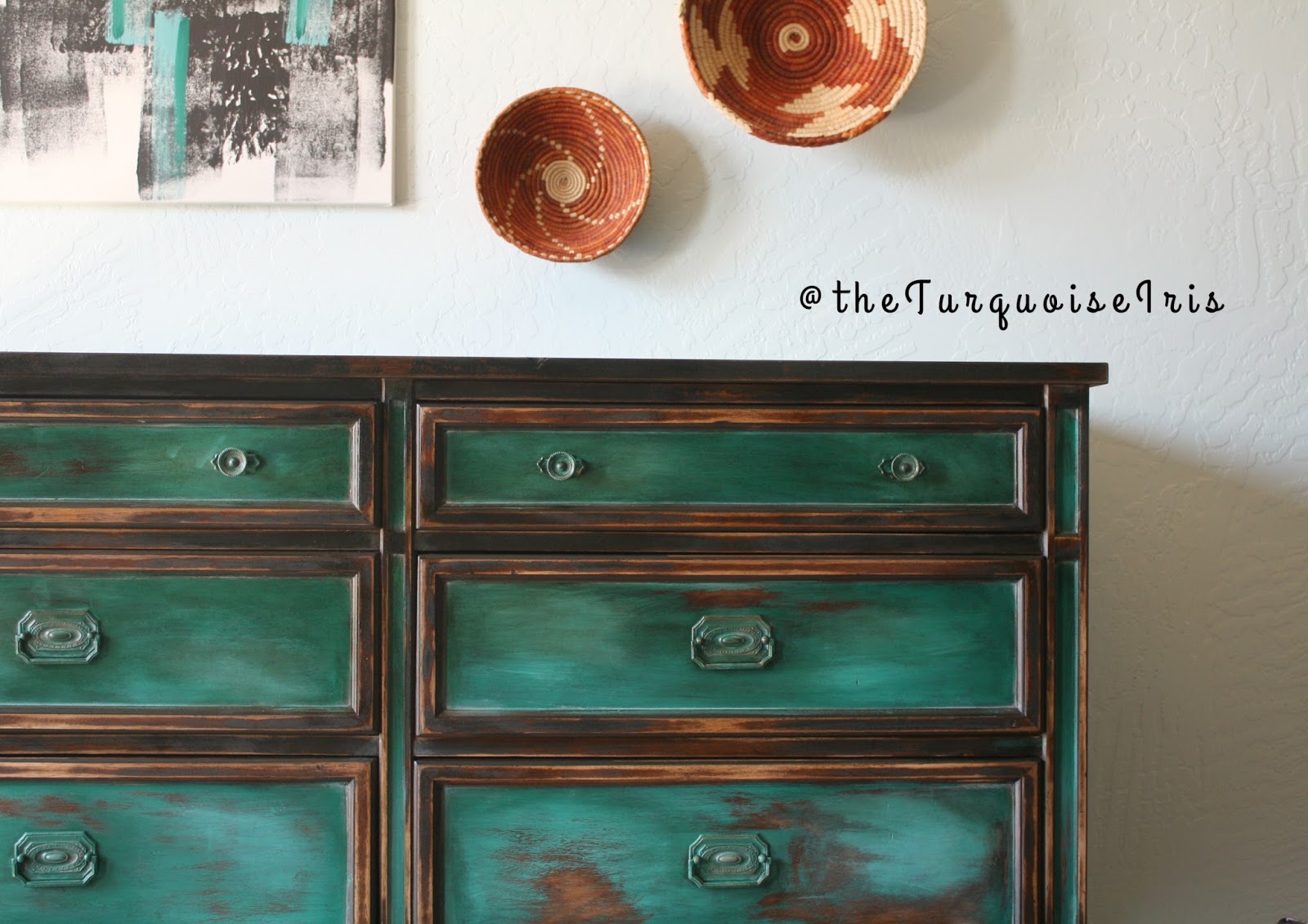 A Teal Green Dresser Furniture Makeover 5 of My Series • The