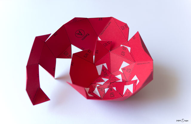 Apfel basteln PaperShape Apfel basteln Papier