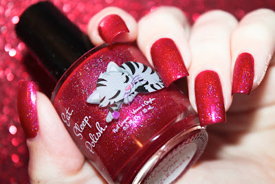 Swatch of the nail polish "Vanellope Von Schweetz" from Eat Sleep Polish