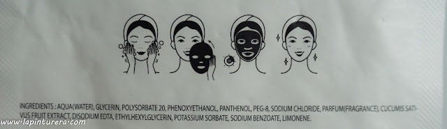 Mascarillas en tisú Selvart Thermal: OPINIÓN 06 pepino ingredientes