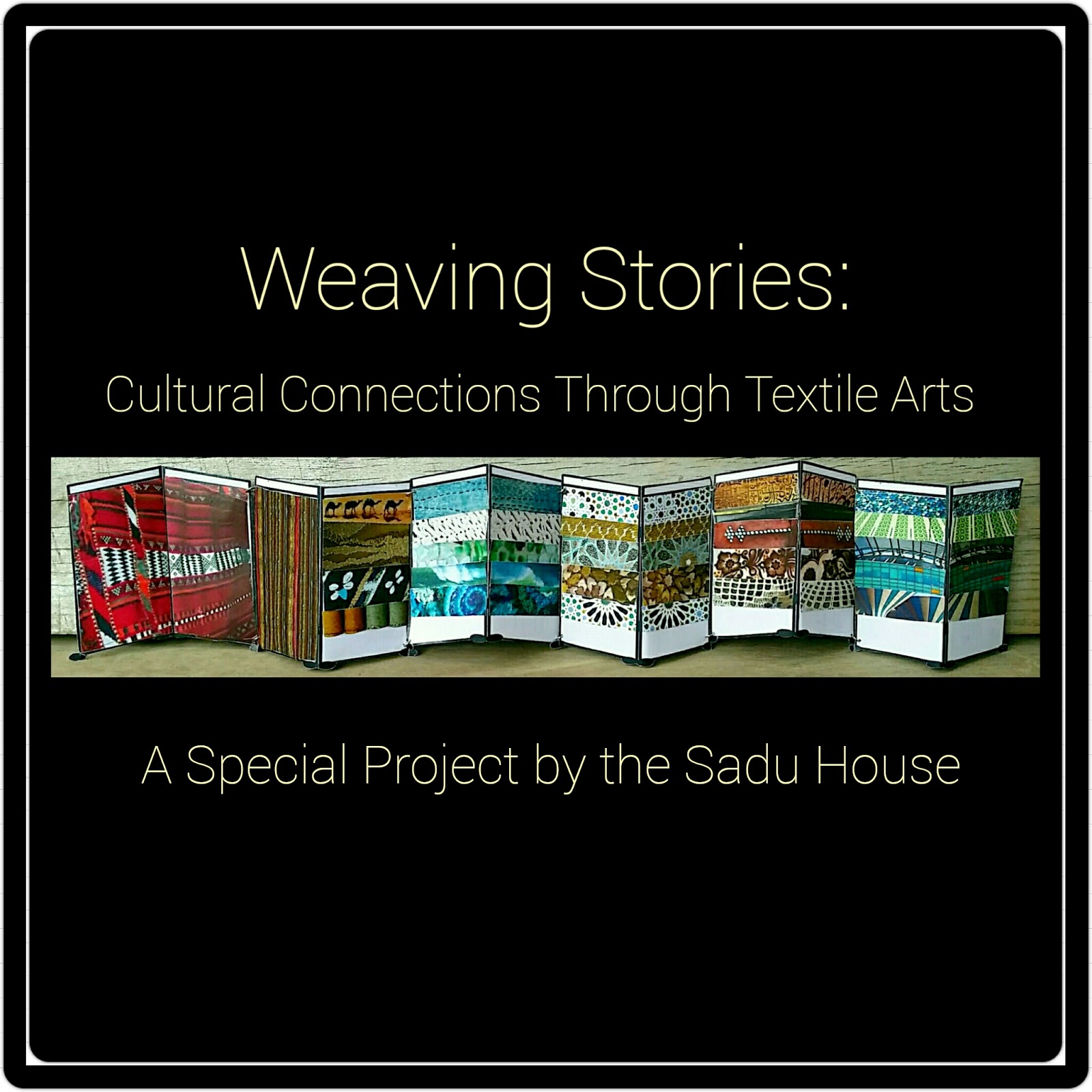 Stitch Story Weaving Stories Art Installation "Honoring Textile