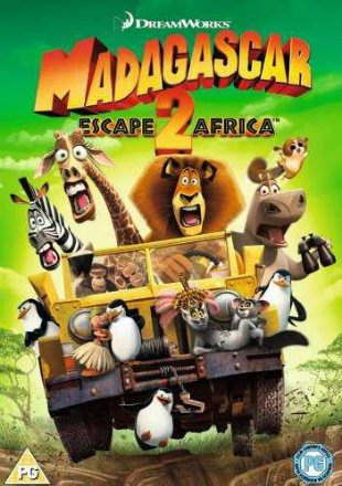 Madagascar Escape 2 Africa 2008 BRRip 300Mb Hindi Dual Audio 480p