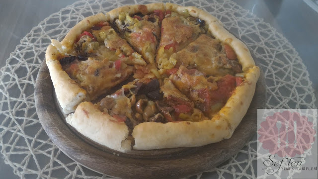 domatesli tart tarifi domatesli pizza tarifi yapılışı