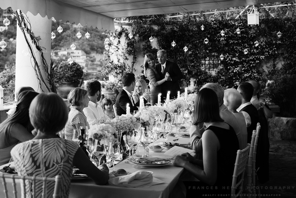 Wedding party in Positano