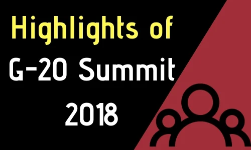 Highlights of G-20 Summit 2018