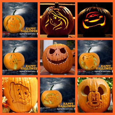 Textbook Mommy: Fun Character Pumpkin Carving Stencils