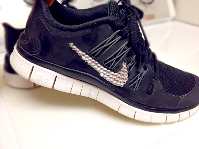 bedazzled tennis shoes