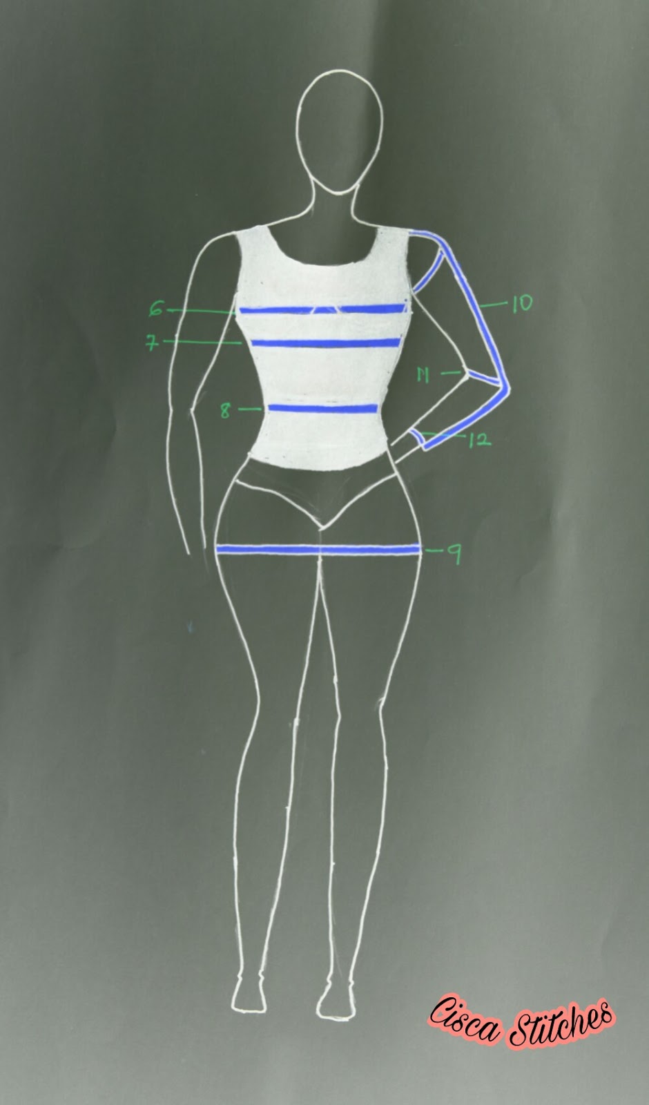 HOW TO TAKE MEASUREMENTS FOR DRESS MAKING. Cisca Stitches