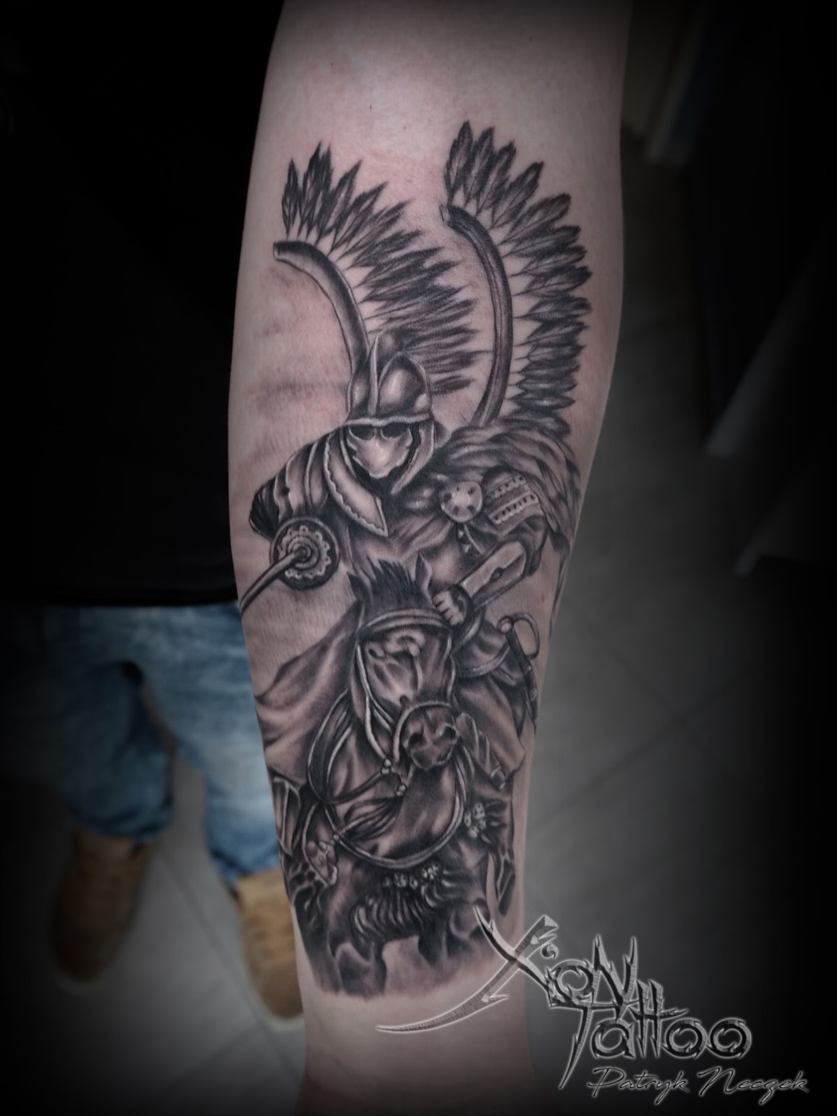 Ozzies inkwell  Made this polish warrior tattoo last week  Facebook