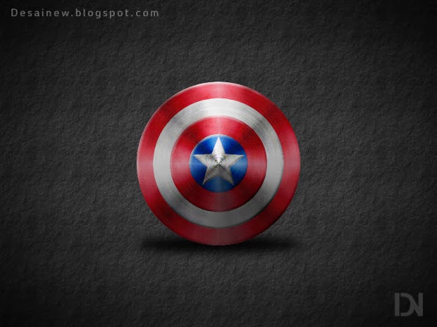 Captain America Shield in Gimp, tutorial membuat desain tameng kapten amerika di gimp alternatif photoshop