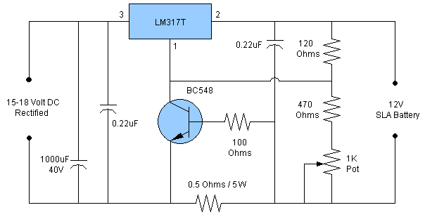 Lead Acid Battery Charger Circuit Diagram | Electronic Circuit Diagrams