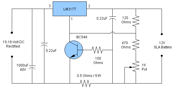 Electronics Projects: Lead Acid Battery Charger Circuit