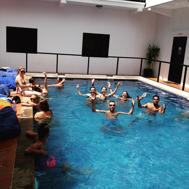 pool party at Mad Monkey Hostel, Siem Reap