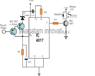 Simple Touch Sensor Switch Circuit