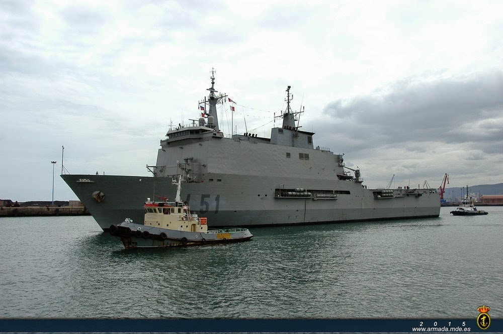 El ‘Galicia’ zarpa de Rota para incorporarse a la operación Atalanta como buque de mando